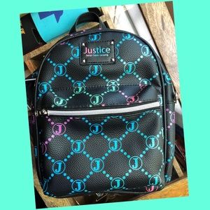 **SOLD** Justice Logo Girls Colorful Backpack 🎒